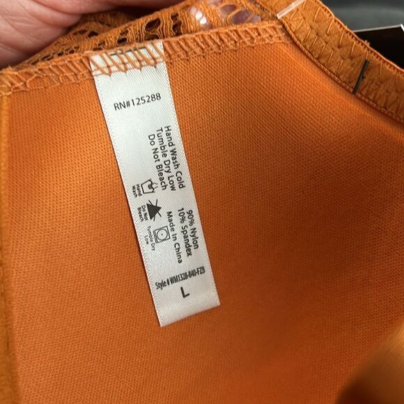 Frederick’s of Hollywood Haley All Over Lace Bralette Desert Sun NWT L - Picture 4 of 6